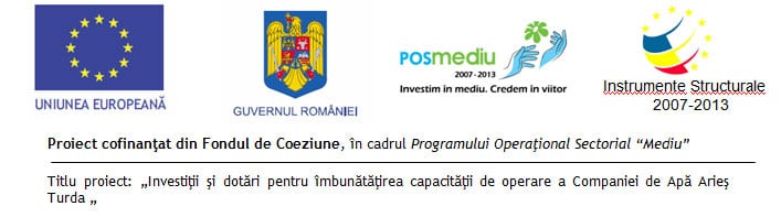 Compania de Apă Arieș: Contract de lucrări „Reabilitarea şi modernizarea Staţiei de Epurare Turda-Câmpia Turzii” - prezentare rezultate intermediare - 1 proiect
