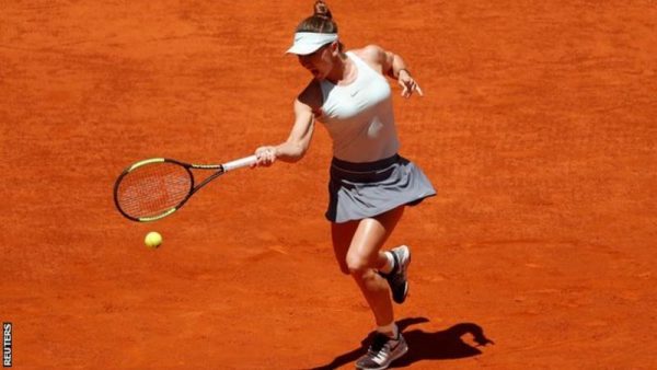 halep pierde la madrid