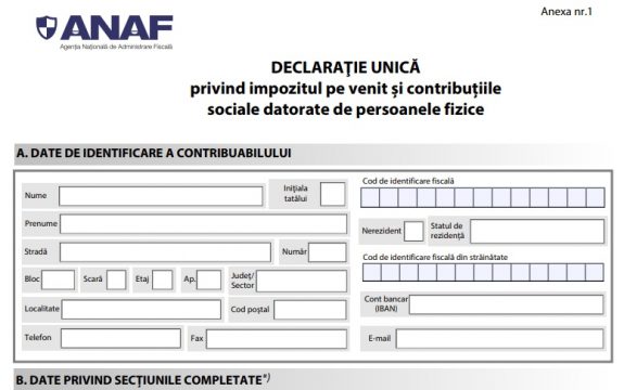 declarația unică