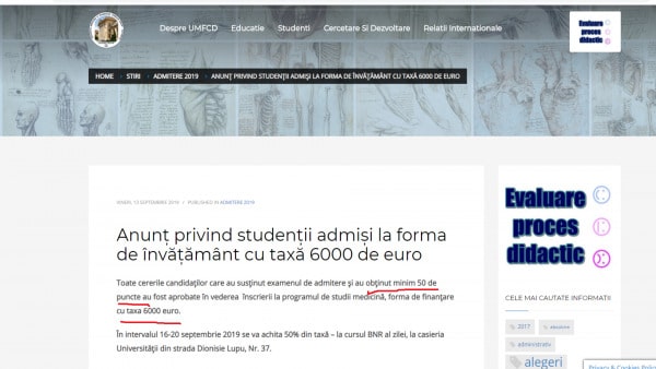 UMF carol davila site