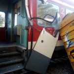 FOTO. Un tren a lovit un container desprins de o camionetă și ajuns pe calea ferată, la Negreni 1 WhatsApp Image 2020 09 15 at 18.48.13