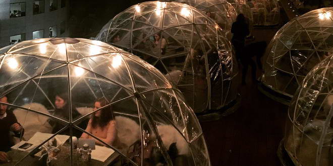 Autoritățile au amendat restaurantele din Cluj care au construcții de tip iglu
