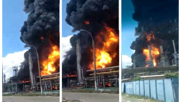 Explozie și incendiu la Rafinăria Petromidia Năvodari, mai multe persoane decedate